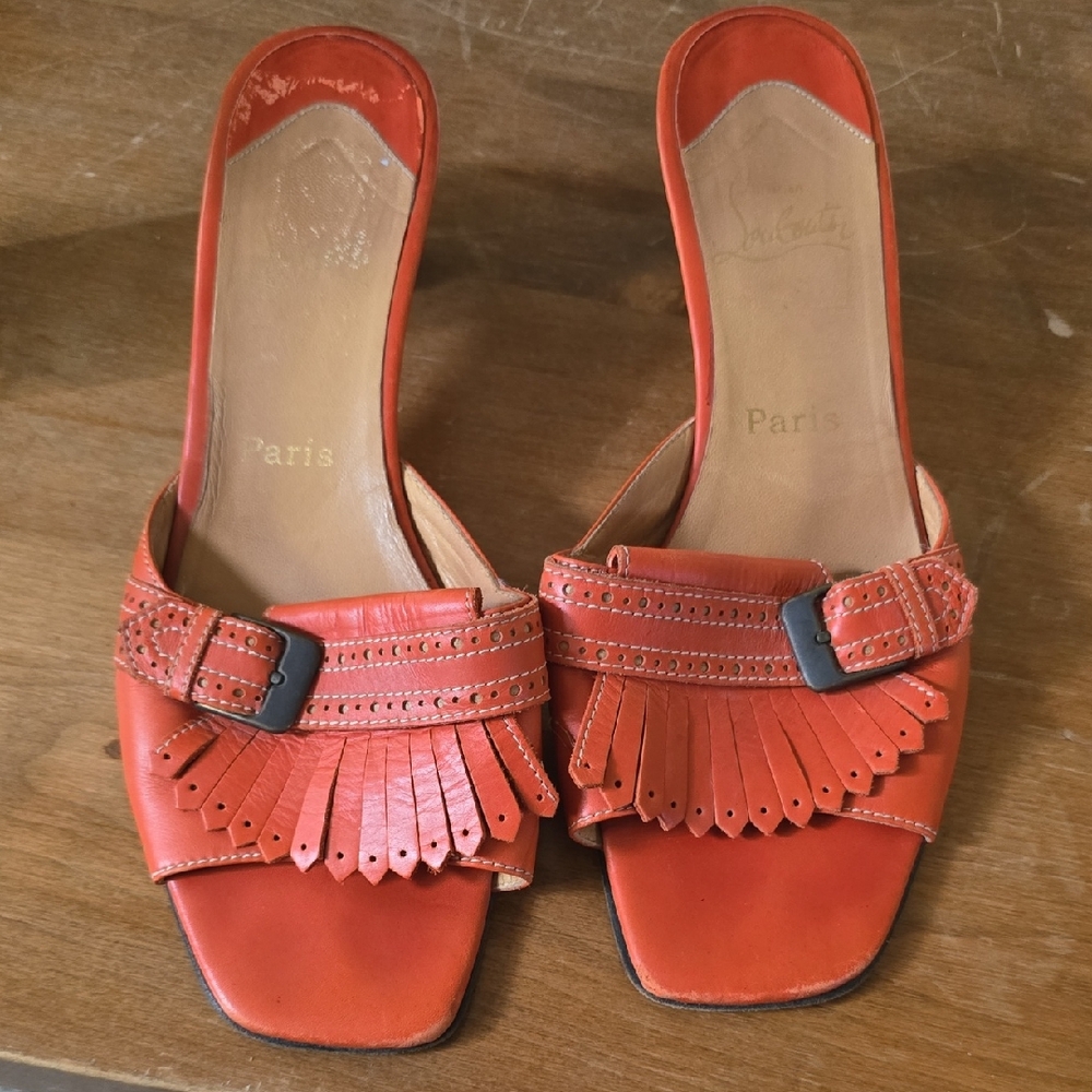 Christian Louboutin Leather Women's Heels Size 41.5